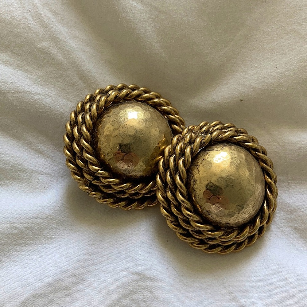 Large clip earrings